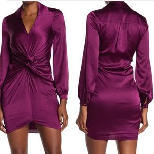 Trina Turk - NWT “Anne” twist front satin dress